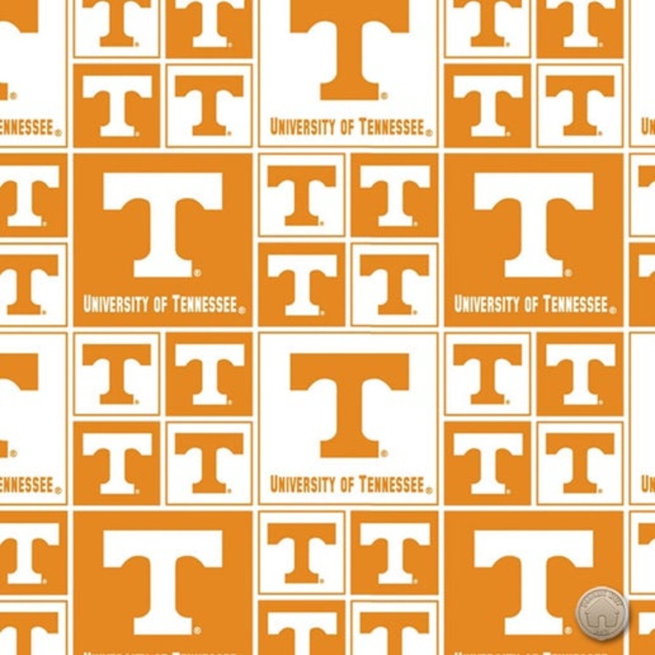 Licensed NCAA Tennessee All Over TENN-020 Cotton Fabric by the Yard